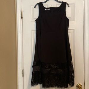 Cute Black Dress, lace at the bottom, new, size 14